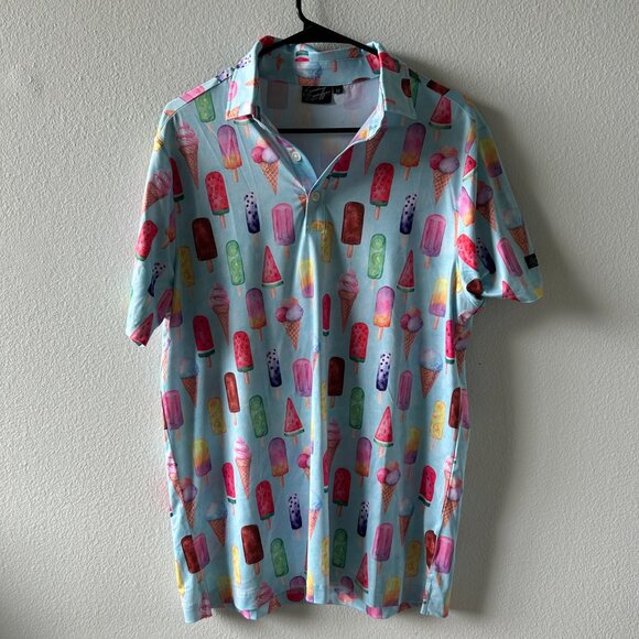 Sunday Swagger Golf Polo Ice Cream Size Medium - Picture 1 of 3